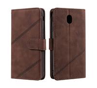 Étui portefeuille pour Samsung Galaxy J7 2017/J7 Pro, cuir synthétique avancé [9 emplacements pour cartes] avec clip pour cartes d'identité, étui magnétique à rabat et corde de suspension pour Galaxy