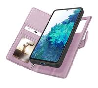 Étui Portefeuille pour Samsung Galaxy S20 FE Anti-RFID avec Coque Détachable Mayaxess Rose champagne