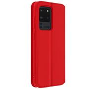 Etui Portefeuille pour Samsung Galaxy S20 Ultra Clapet Magnétique avec Support Rouge