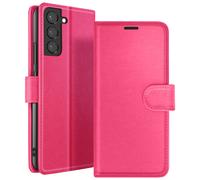 Étui Portefeuille pour Samsung Galaxy S22 Plus Support et Languette Zanaé Fuchsia