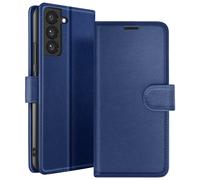 Étui Portefeuille pour Samsung Galaxy S22 Support et Languette Bleu nuit