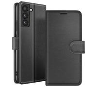 Étui Portefeuille pour Samsung Galaxy S22 Support et Languette Noir