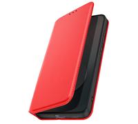 Étui Portefeuille pour Samsung Galaxy S25 FE Magnétique avec Support video Rouge