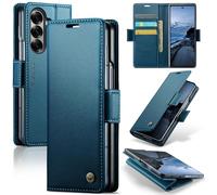 Étui portefeuille pour Samsung Galaxy Z Fold 7 - Léger et résistant aux chocs - En cuir de qualité supérieure avec [blocage RFID] 3 emplacements pour cartes - Étui à rabat magnétique pour Samsung