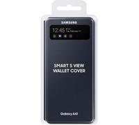 Étui portefeuille pour smartphone - SAMSUNG - S View Wallet - Compatible Galaxy A41 - Noir - Étui de protection