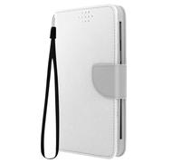 Étui Portefeuille pour Smartphone Universel XL Série Fancy Style Argent