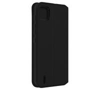 Avizar Etui Portefeuille pour Wiko Y62 Plus Clapet Magnétique avec Support Noir