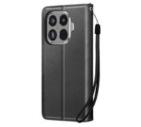 Étui Portefeuille pour Xiaomi 15T Pro avec Dragonne et Porte-carte Noir