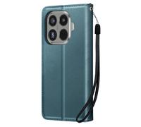 Étui Portefeuille pour Xiaomi 15T Pro avec Dragonne et Porte-carte Vert foncé