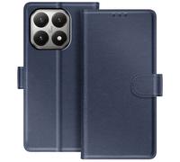 Étui Portefeuille pour Xiaomi 15T Série Chesterfield avec Fonction Support Bleu nuit