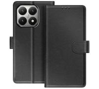 Étui Portefeuille pour Xiaomi 15T Série Chesterfield avec Fonction Support Noir