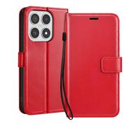 Étui Portefeuille pour Xiaomi 17 avec Dragonne et Fonction Support Mayaxess Rouge