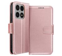 Etui Portefeuille pour Xiaomi 17 avec Fonction Support Pliable Rose champagne