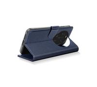 Etui Portefeuille pour Xiaomi 17 Ultra Série Chesterfield avec Fonction Support Bleu nuit