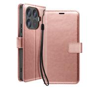 Étui Portefeuille pour Xiaomi 17T avec Dragonne et Fonction Support Mayaxess Rose gold