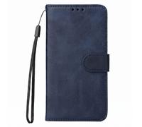 Étui Portefeuille pour Xiaomi 17T Effet Cuir avec Support Vidéo Bleu nuit