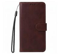 Avizar Étui Portefeuille pour Xiaomi 17T Effet Cuir avec Support Vidéo Marron