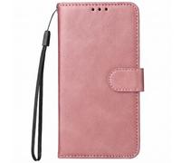 Étui Portefeuille pour Xiaomi 17T Effet Cuir avec Support Vidéo Rose