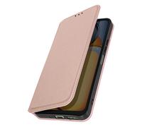 Etui Portefeuille pour Xiaomi Poco C65 Clapet Magnétique avec Support Vidéo Rose