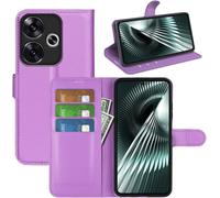 Étui Portefeuille Pour Xiaomi Poco F6 ¿ Coque Intérieure Tpu Souple, Extérieur Cuir Synthétique, Rabat À Fermeture Magnétique Avec Support Et Emplacements Cartes, Violet