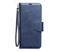 Étui Portefeuille pour Xiaomi Poco F7 Ultra / F7 Pro avec Dragonne Bleu marine