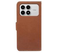 Étui Portefeuille pour Xiaomi Poco F8 Pro Texture Litchi Anti-RFID Marron