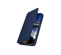Etui Portefeuille pour Xiaomi Poco X4 Pro 5G Clapet Magnétique avec Support Bleu nuit
