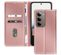 Étui Portefeuille pour Xiaomi Redmi 15 5G Chesterfield Grainé Fonction Stand Rose
