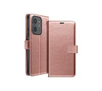 Etui Portefeuille pour Xiaomi Redmi 15C avec Dragonne et Fonction Stand Rose champagne