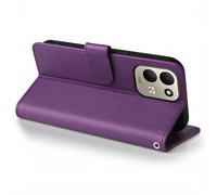 Étui Portefeuille pour Xiaomi Redmi 17 Anti-RFID avec Dragonne et Support Violet