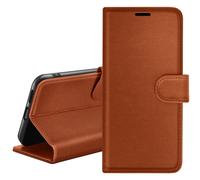 Zanaé Étui portefeuille pour Xiaomi Redmi Note 14 4G avec support et languette Marron