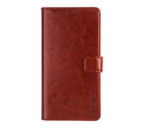 Étui Portefeuille pour Xperia 10 VII Effet Cuir Marbré avec Fonction Support Marron