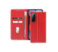 Etui portefeuille Redmi A7 Pro Chesterfield Porte-cartes Support vidéo Rouge