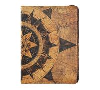 Étui portefeuille rétro bohème en cuir pour passeport - Pour documents de voyage - Portefeuille léger, Rétro Bohème Tarot Astrologique, 1 size