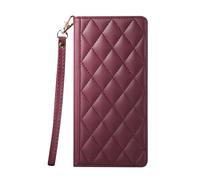 Étui Portefeuille RFID pour Galaxy S26 avec Support Vidéo et Dragonne Amovible Bordeaux