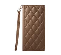 Étui Portefeuille RFID pour Galaxy S26 avec Support Vidéo et Dragonne Amovible Marron