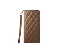 Etui Portefeuille RFID pour Galaxy S26 avec Support Vidéo et Dragonne Amovible Marron