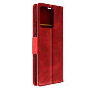 Étui Portefeuille Rouge pour Xiaomi Redmi Note 12 série Bara Soft Leather