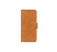 Étui portefeuille pour Galaxy A27 Effet Cuir Vintage, Support, Camel