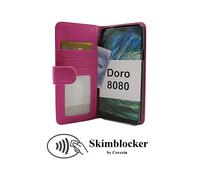 Étui portefeuille Skimblocker pour Doro8080 Rose vif