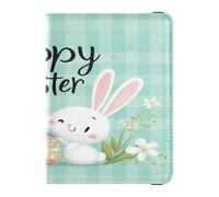 Étui portefeuille ultra fin en cuir synthétique pour homme et femme - Carnet de passeport mignon - Essentiels de voyage - Pour Pâques - Mr & Mrs, Pâques - Taille unique - Décontracté, Le jour de