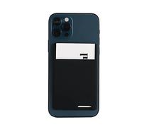Étui portefeuille universel pour téléphone portable avec support de carte de crédit, autocollant de poche en silicone, Noir , As show, Classique