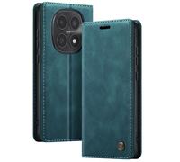Étui Portefeuille Vintage pour Redmi Note 15 4G / 5G Collections CaseMe Bleu canard
