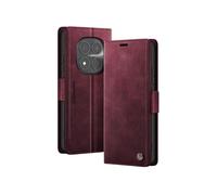 Etui Portefeuille Vintage pour Redmi Note 15 Pro 5G Collection CaseMe Anti-RFID Rouge