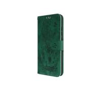 Etui Portefeuille Xiaomi Redmi 12C Simili Cuir Motif Papillon Floral - Vert