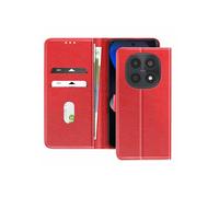 Étui Portefeuille Xiaomi Redmi Note 15 4G / 5G Série Chesterfield Fonction Stand Rouge