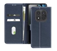 Étui Portefeuille Xiaomi Redmi Note 15 Pro 4G Série Chesterfield Fonction Stand Bleu nuit