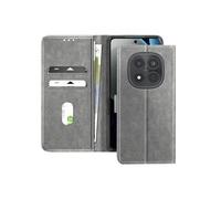 Etui Portefeuille Xiaomi Redmi Note 15 Pro 4G Série Chesterfield Fonction Stand Gris