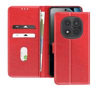 Étui Portefeuille Xiaomi Redmi Note 15 Pro 4G Série Chesterfield Fonction Stand Rouge