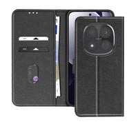 Étui Portefeuille Xiaomi Redmi Note 15 Pro Plus 5G Chesterfield Fonction Stand Noir